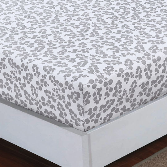 Casa Colori Dublu 140x200+30cm cu Elastic Grey Revo Gri