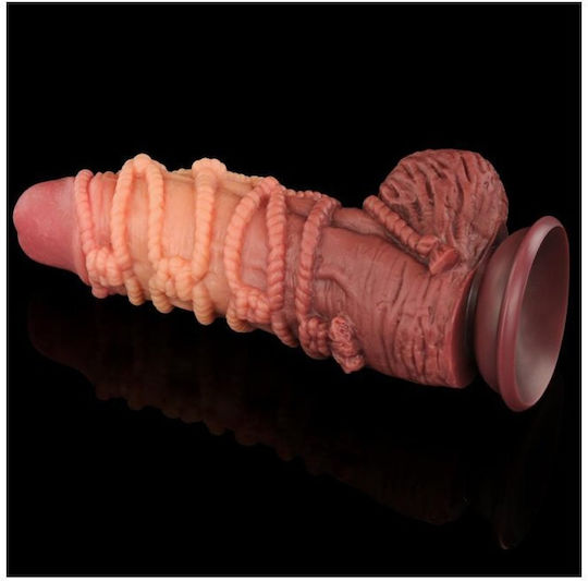 Lovetoy Glass Dildo with Balls and Suction Cup Flesh 24.5cm