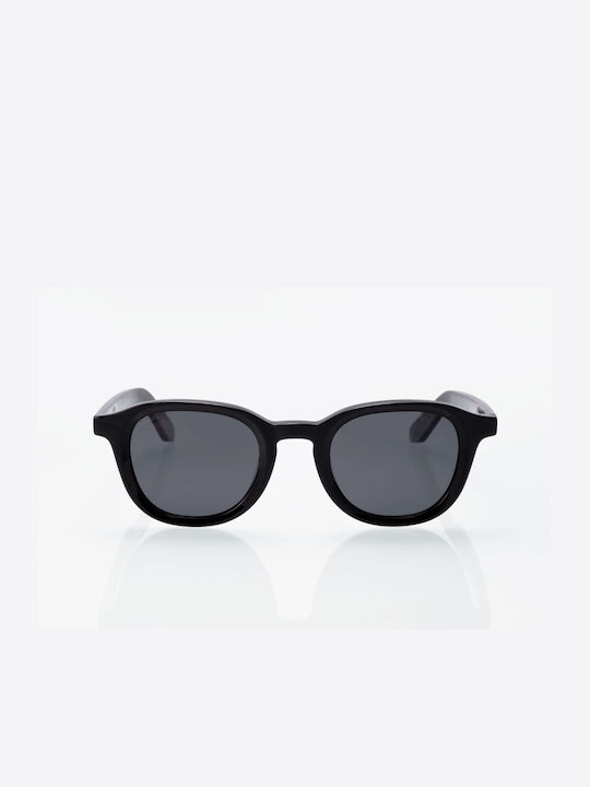 Dilos Sunglasses with Black Acetate Frame and Black Polarized Lenses DILOSACETATE153