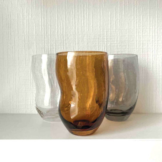 Selected by Pragmatic Mason Glass Water Glass in Honey Color