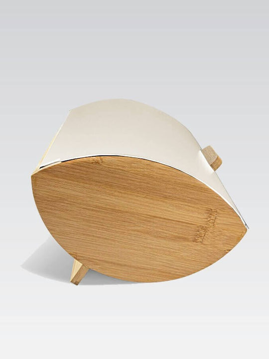 Maestro Bread Box Wooden Beige 25x13.3x36.5cm