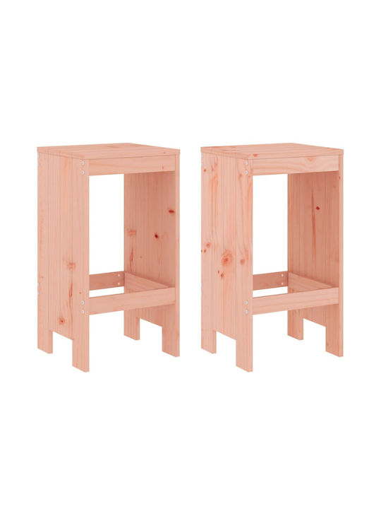 Hölzernes Barhocker Braun 2 Stück 40x36x75cm Hölzernes Barhocker Braun 2 Stück 40x36x75cm