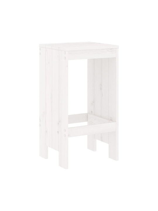 Stool for Bar Outdoor White 40x36x75cm