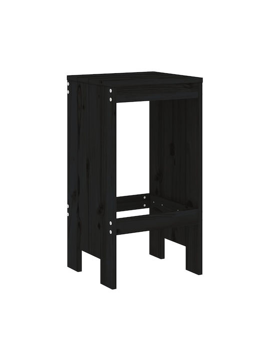 Stool for Bar Outdoor Black 40x36x75cm