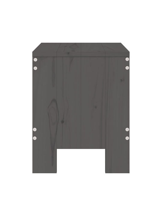 Hölzernes Gartenhocker Grau 2Stücke 40x36x45cm