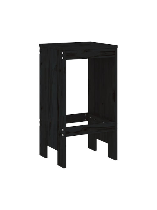 Stool for Bar Outdoor Black 40x36x75cm