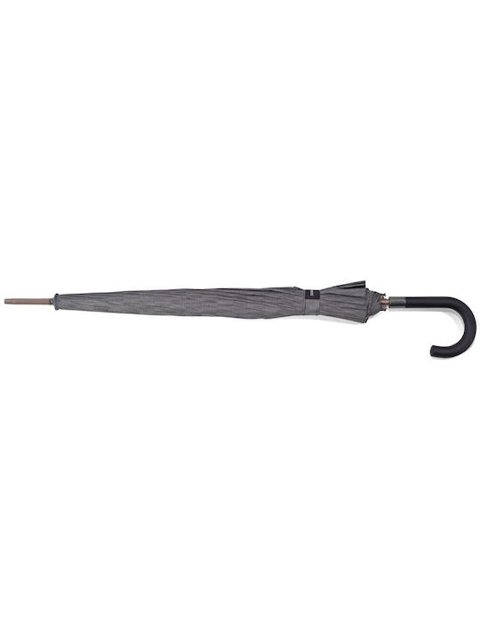 Benzi Umbrelă de ploaie with Walking Stick Gray