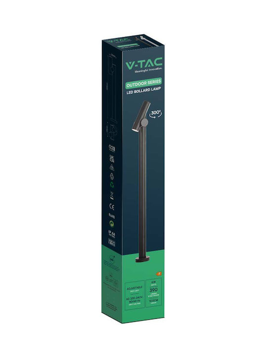 V-TAC Φωτιστικό Κολωνάκι LED Εξωτερικού Χώρου 4W με Φυσικό Λευκό Φως IP44 Λευκό
