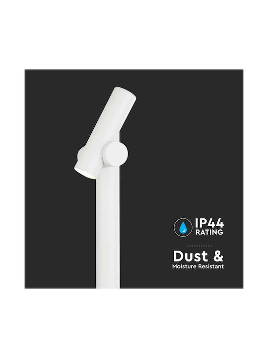 V-TAC V-TAC Outdoor Floor Lamp Small Post 4W with Warm White Light IP44 White