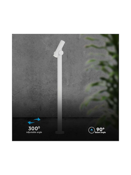 V-TAC Φωτιστικό Κολωνάκι LED Εξωτερικού Χώρου 4W με Φυσικό Λευκό Φως IP44 Λευκό