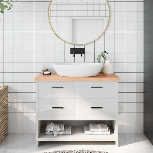 vidaXL Countertop without Sink L100xW30xH4cm Brown