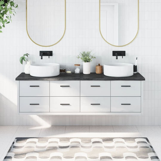 vidaXL Countertop without Sink L80xW60xH4cm Dark Grey