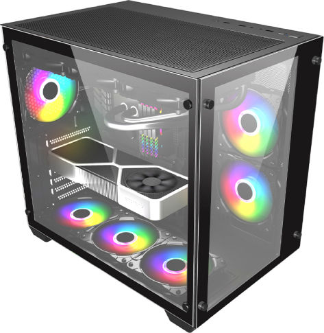 Vengeance Viper-V1 Gaming Desktop PC (Ryzen 5-5500/16GB DDR4/512GB SSD/GeForce RTX 4060/No OS)