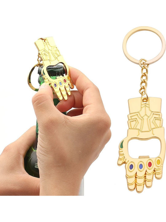 Thanos Marvel Gold Shade Keychain Bottle Opener