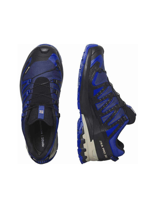 Xa Pro 3d V9 Ανδρικά Αθλητικά Παπούτσια Trail Running Μπλε Αδιάβροχα με Μεμβράνη Gore-Tex