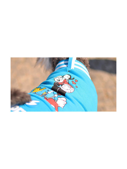 Dashi T-shirt Dog in Blue color 47.50x71x52cm.