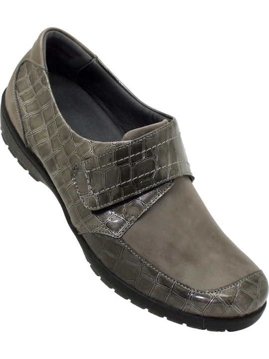Damen Mokassins in Gray Farbe
