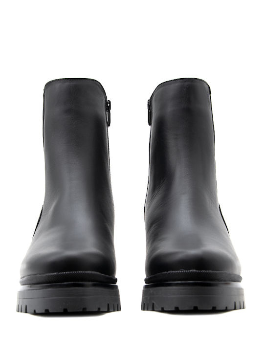 Leather Women's Chelsea Boots Black