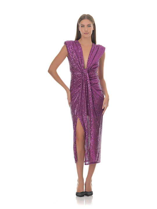 Farmaki Dress Evening Purple