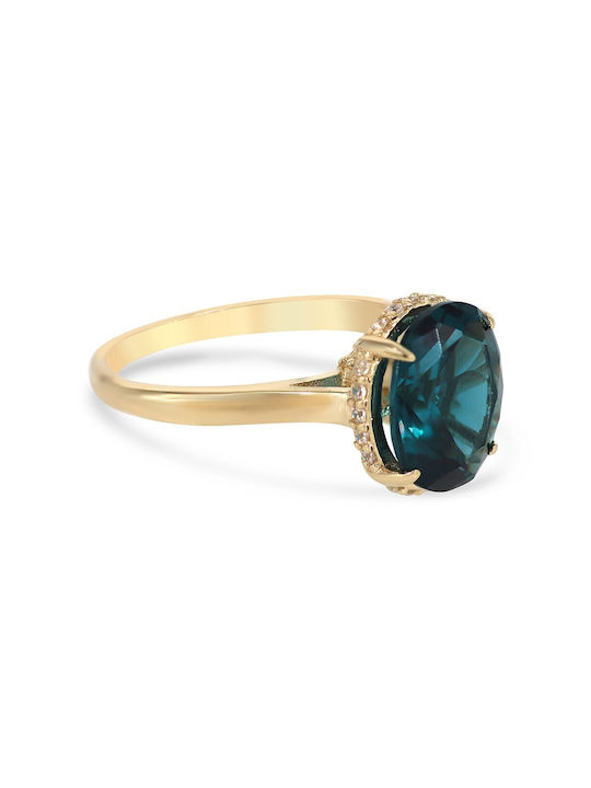 Vitopoulos Damen Ring mit Steinen aus Gold 14K