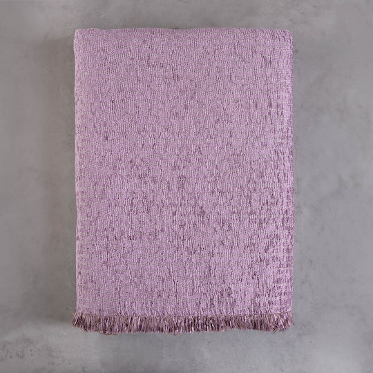 Rythmos Rythmos Dekorativer Kissenbezug Rachel aus 100% Baumwolle Dunkel Beige 40x40cm