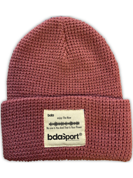 Beanie Unisex Σκούφος Πλεκτός σε Πορτοκαλί χρώμα
