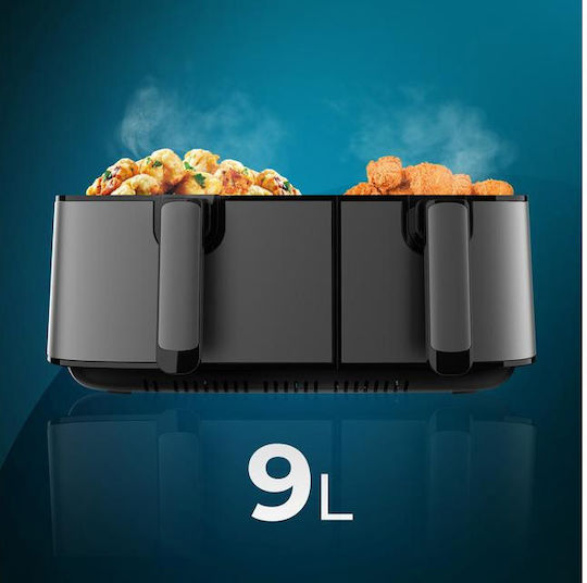 Cecotec Cecofry DuoSize 9000 Air Fryer με Διπλό Αποσπώμενο Κάδο 9lt Γκρι