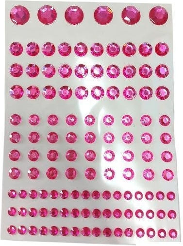 Next Decorative Element for DIY Crafts Fuchsia 130pcs