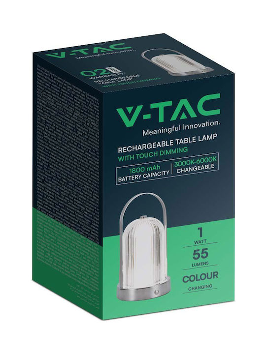 V-TAC Διακοσμητικό Φωτιστικό LED Ρυθμιζόμενο Λευκό 12x22.5εκ.
