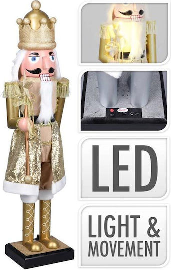 Weihnachts-Nussknacker Gold aus Kunststoff