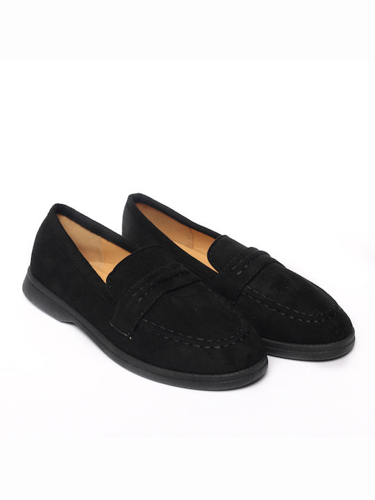 Malesa Women's Moccasins in Black Color