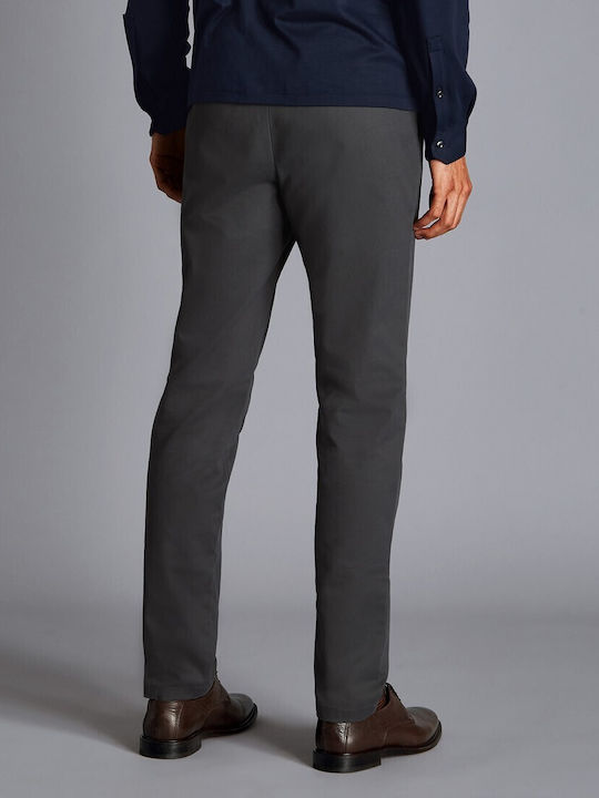 Elastic Chino Trousers Gray TRC0270 Dark Gray
