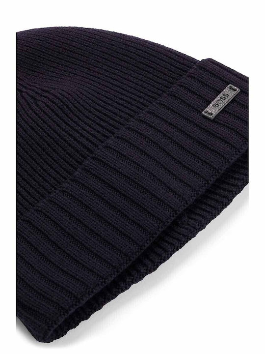 Fati Beanie Ανδρικός Σκούφος με Rib Πλέξη σε Μπλε χρώμα