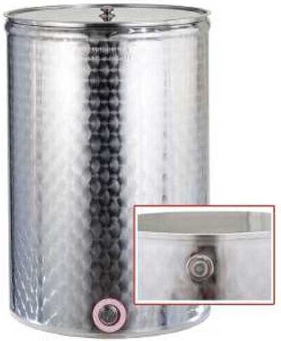 Sansone Δοχείο Inox Κολλητό Ανοικτού Τύπου Επίπεδο 400lt SA.OB.F.400