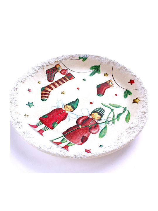 Craftmaker by Nicole Weihnachts- Platte Keramik Mehrfarbig 1Stück
