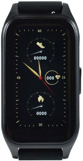Andowl QFi2 Smartwatch with Heart Rate Monitor (Black)