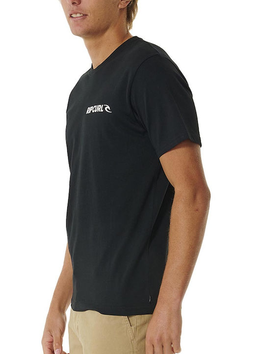 Rip Curl Ανδρικό T-shirt Κοντομάνικο Μαύρο