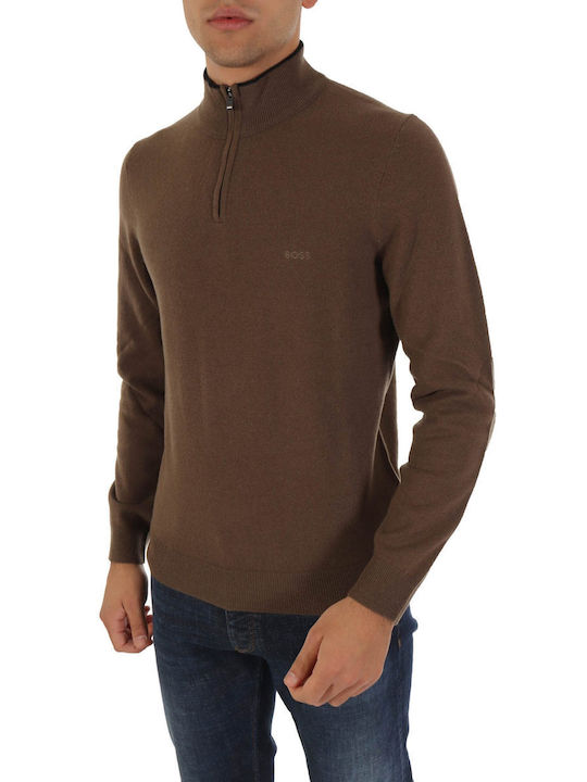 Hugo Boss Men's Long Sleeve Sweater Khaki