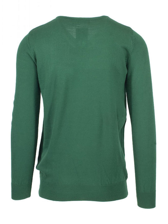 New York Tailors Men's Long Sleeve Sweater Green