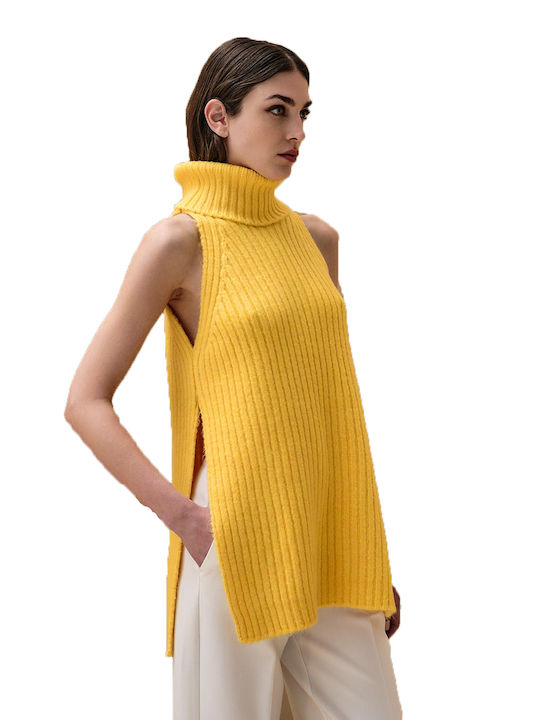 Tailor Made Knitwear Women's Sleeveless Sweater Yellow