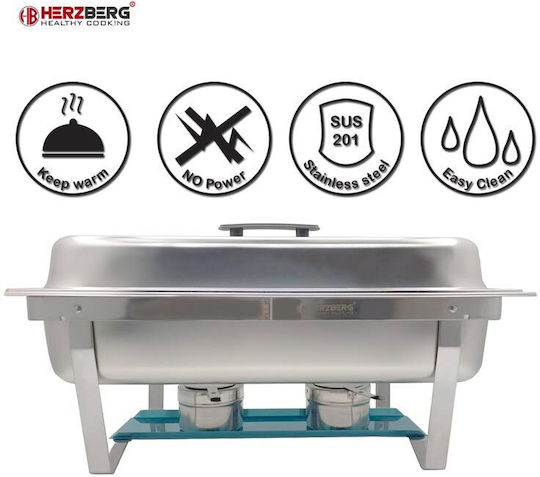Herzberg Bain Marie Serving with Reservoir 9lt