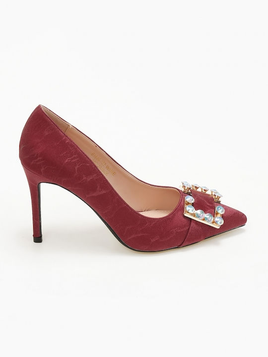 Issue Fashion Pantofi cu toc Burgundy