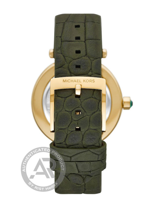 Michael Kors Parker Damen Uhr mit Grün Lederarmband
