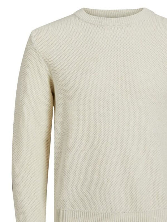 Jack & Jones Men's Long Sleeve Sweater Cloud Dancer