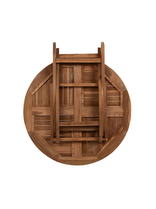 Tisch Zusammenklappbar Kendall Natural 106x106x73cm