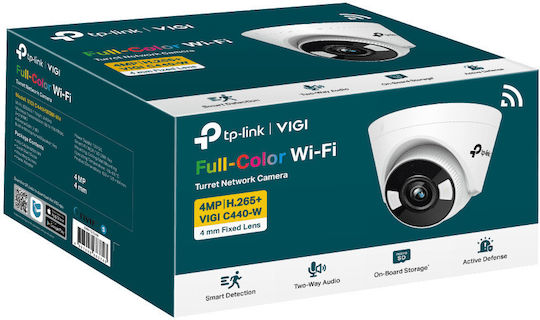 TP-LINK VIGI C440-W v1 IP Cameră de Supraveghere Wi-Fi Full HD 1080p Rezistentă la apă cu Comunicare Bidirecțională și Lentilă 4mm
