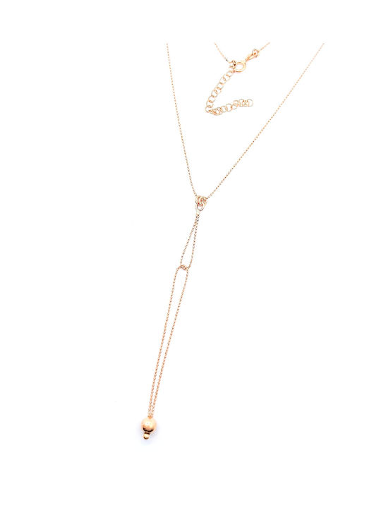 PS Silver Necklace from Pink Gold Plated Silver