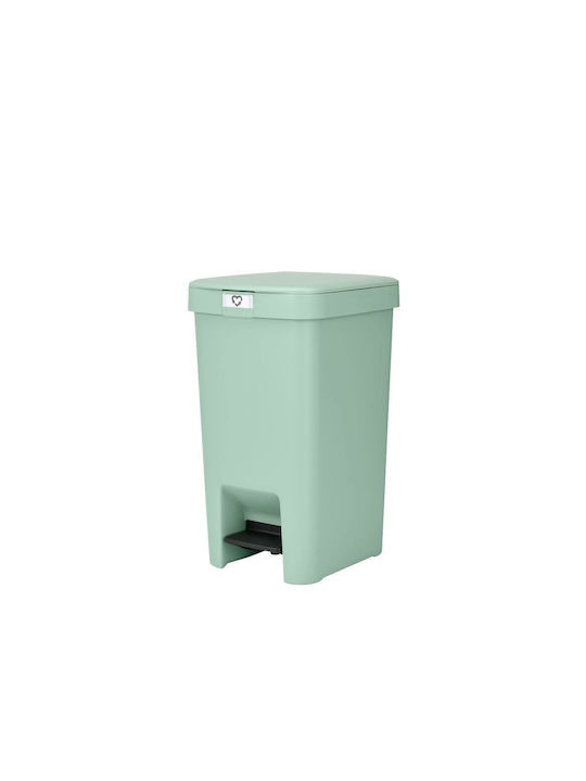 Brabantia Stepup Waste Bin Plastic with Pedal Green 16L