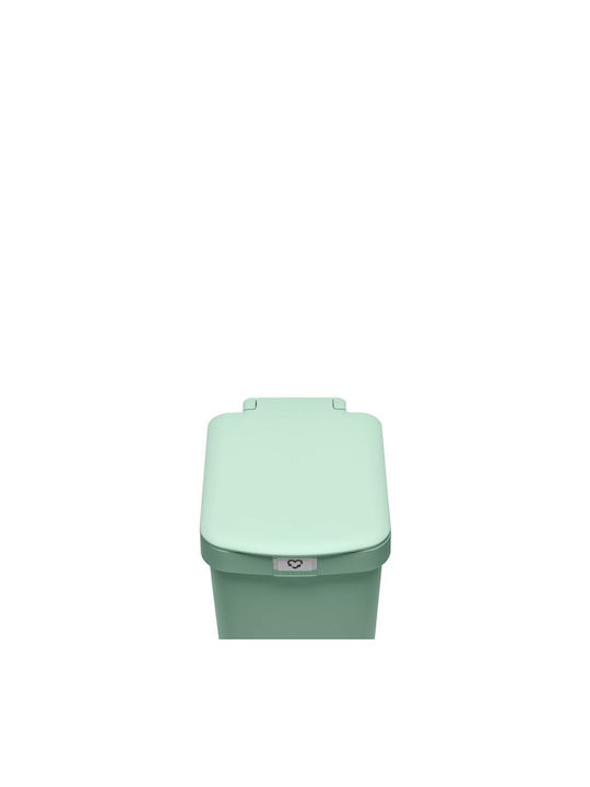 Brabantia Stepup Waste Bin Plastic with Pedal Green 16L