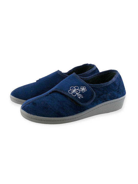 Love4shoes Closed-Toe Women's Slippers Blue